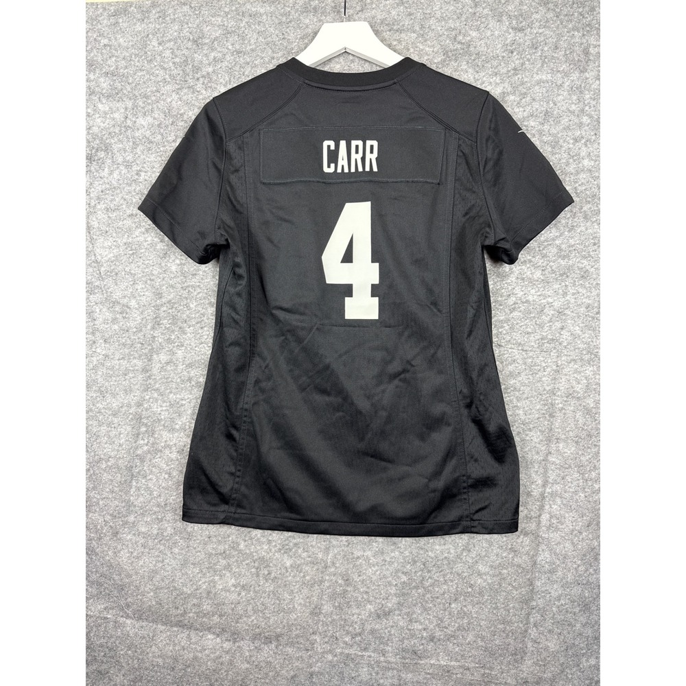 Nike NFL Oakland Raiders Derek Carr 4 Jersey Black Mens Medium Las Vegas - Picture 9 of 14